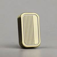 1PCS EDC Push Card Toy, Three Layer Decompression Artifact, Magnetic Section, Metal Fingertip, Mechanical Infinite Coin Alloy