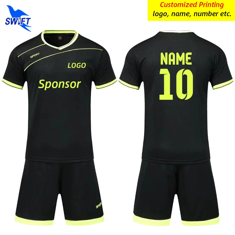 Customize Print Football Jerseys Uniforms Kids Boys Soccer Training Suit Men Quick Dry Futbol Team Sports Set Sportswear Clothes