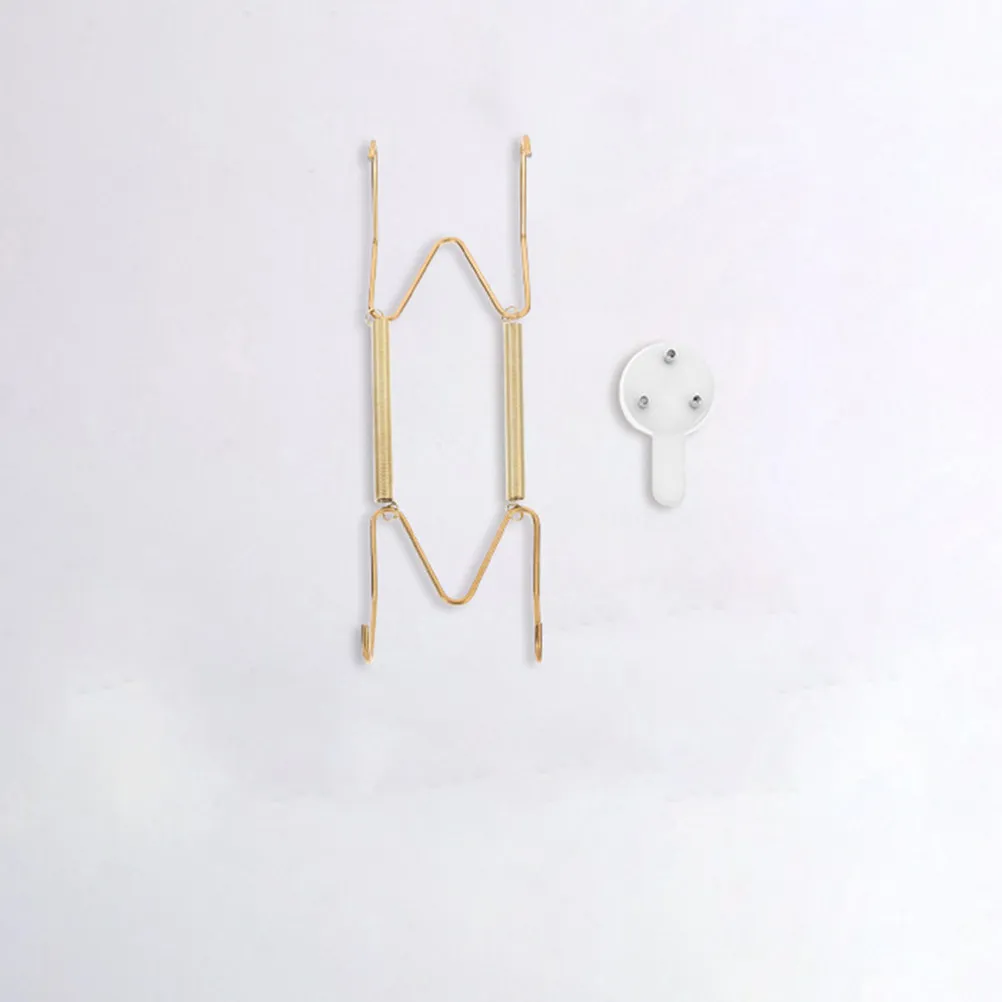 10Pcs Invisible Wall Plate Hanging Hooks Metal Decorative Holders Non-Trace Nail Mount for Plates Frames Photos Display