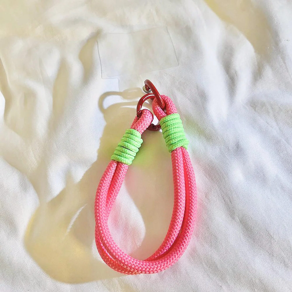 Universal Braided Phone Lanyard Strap Hanging Chain Ring Cord with Patch Wrist Strap Cell Phone Holder Detachable Ropes Keychain
