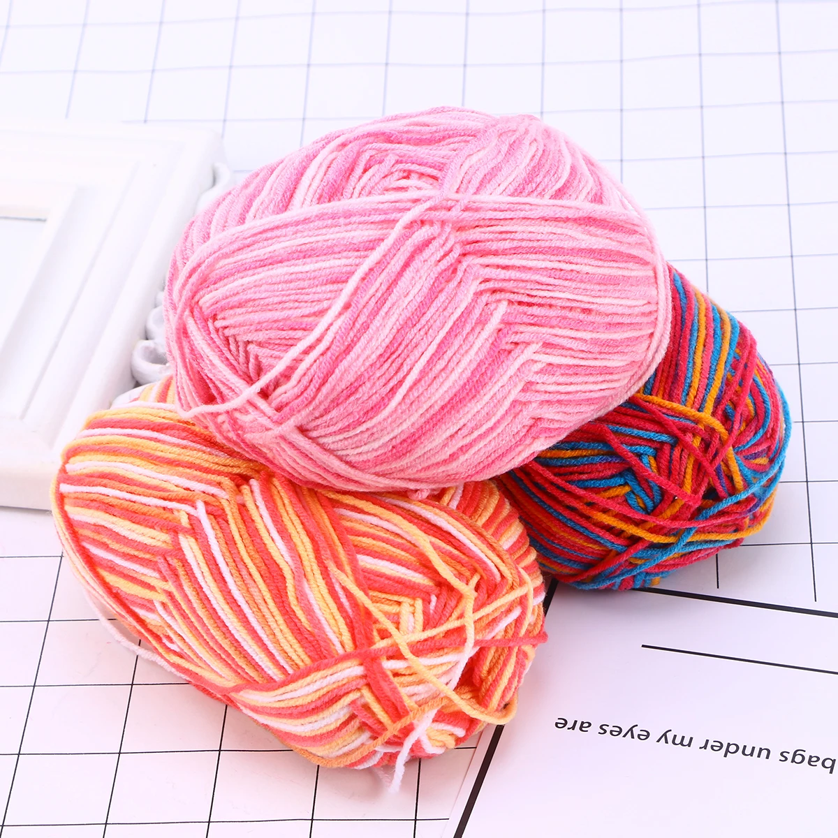 

10 шт., молочная хлопковая пряжа премиум-класса, мягкая теплая пряжа для вязания крючком для свитеров, шапок, шарфов, сделай сам, ручное пряжение, вязание крючком