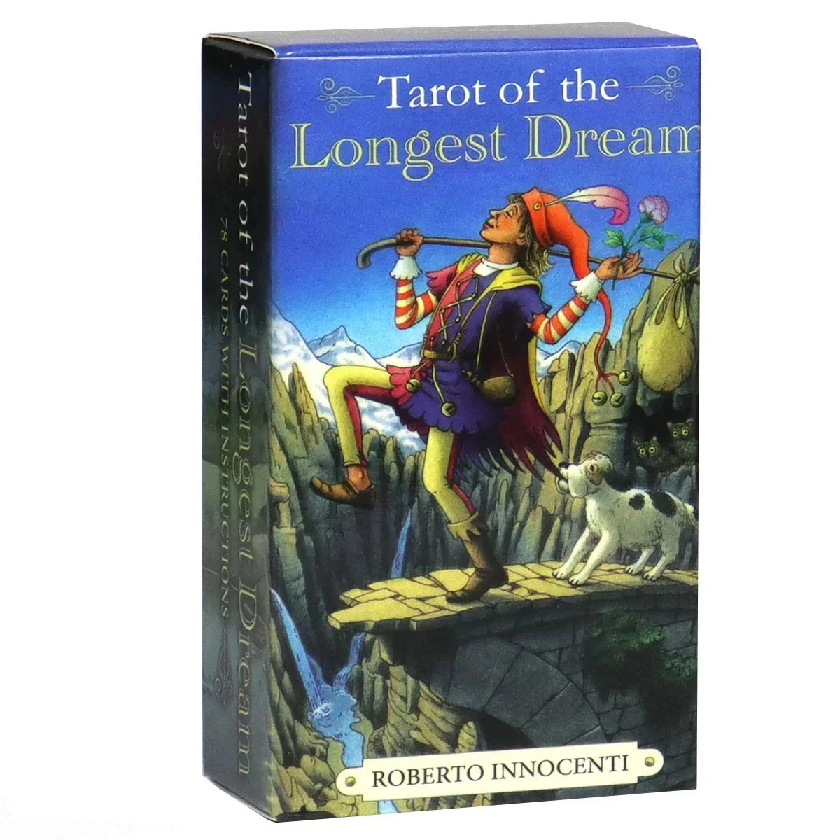 10*6cm Tarot of The Longest Dream 78 Pcs Cards with Guidebook for Beginners Oraange Gilded Edges