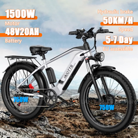 1500W EU European warehouse high quality Duotts F26 City Adults Mountain Ebike Mtb for Man 26 inch full suspension electric bike