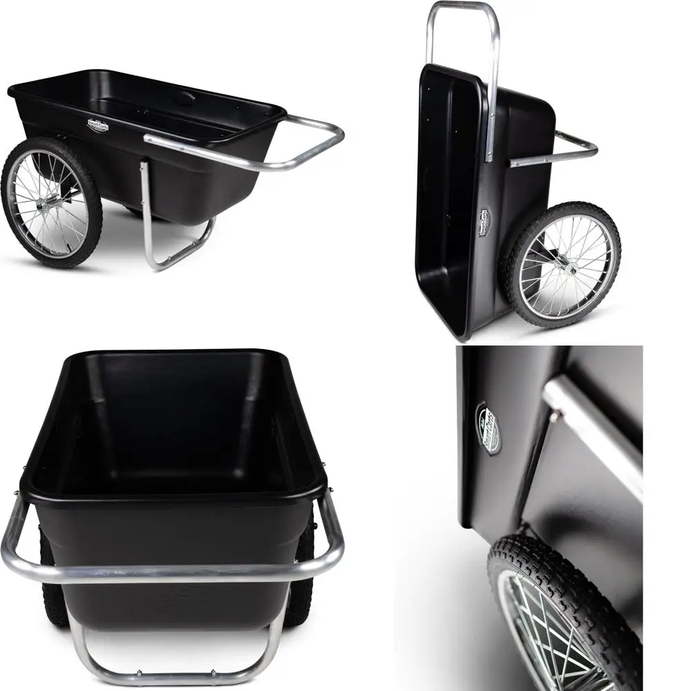 

Premium Yard Cart - Strong, Lightweight, and Perfectly Balanced (20" Air Filled Wheels)