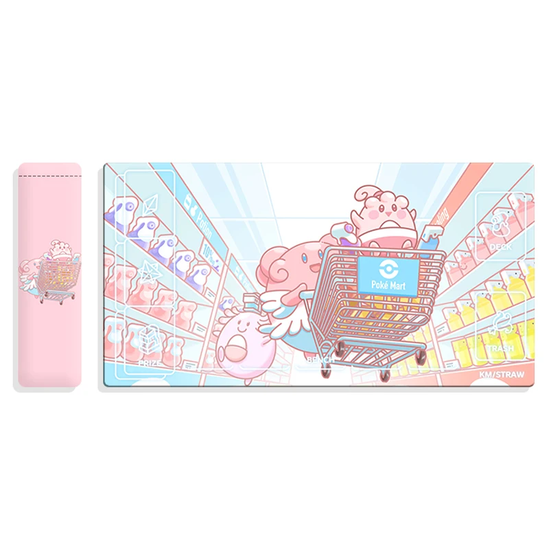 350X600X2 мм новый PTCG Chansey Blissey Opcg Ptcg настольная игра карточная боевой настольный коврик медсестра радость милый карточный настольный коврик аниме подарочные игрушки