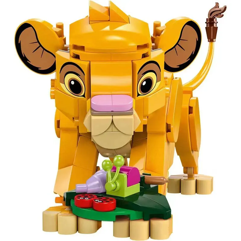 Lion Display Decoração Model Building Blocks, Brinquedos de tijolos para crianças, presente de aniversário, novo, 222 peças, 43243, 2024