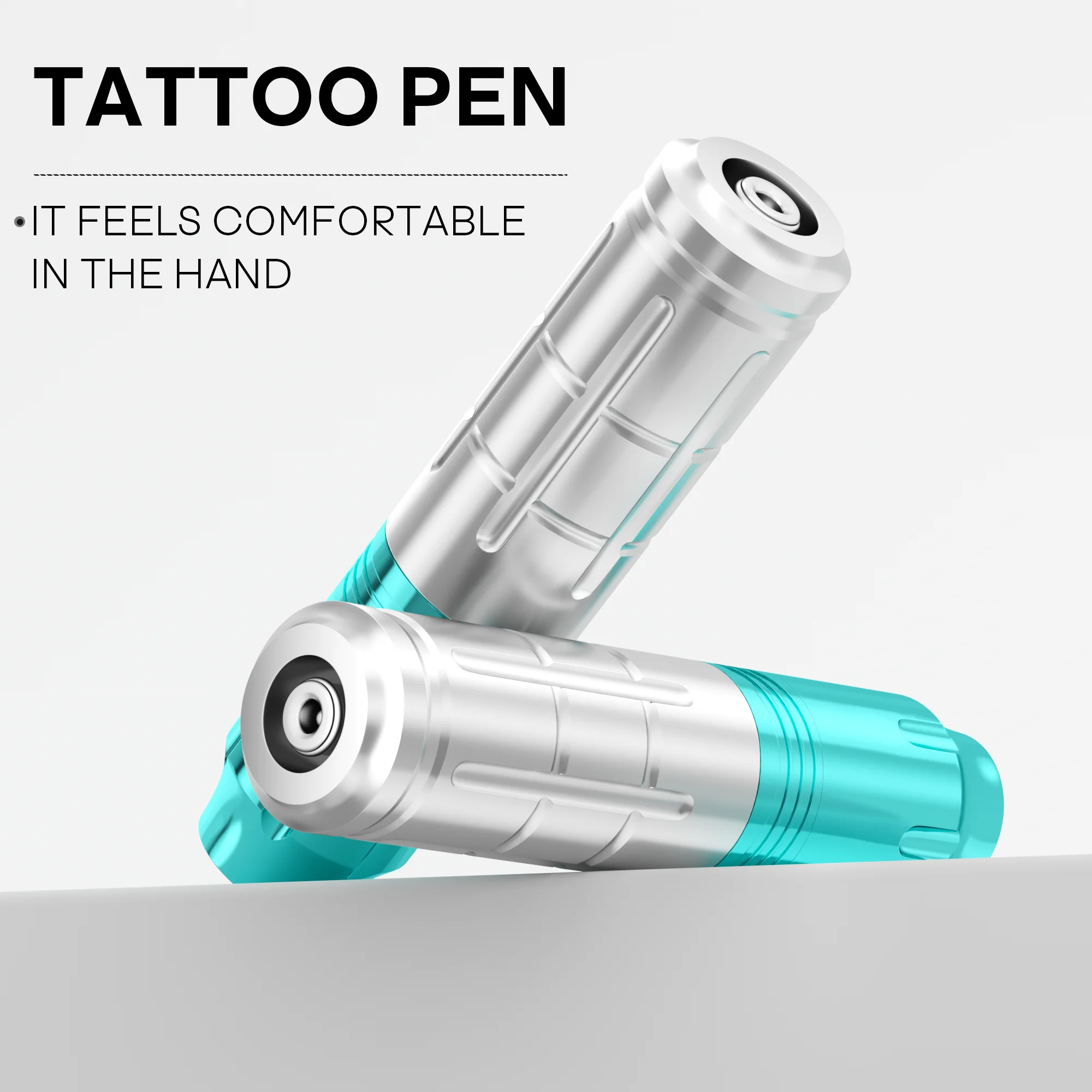 Tattoo Kit TRO Legering Tattoo Pen Kit voor permanente make-up Tattoo Machine Kit Nieuwe blauwe draadloze tattoo-voeding Tattoo Gun Kit