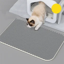 Pet Cat Litter Mat Waterproof Double Layer EVA Foldable Cat Litter Trapping Pet Carpet Bed Pads For Cats Pet Clean Supplies