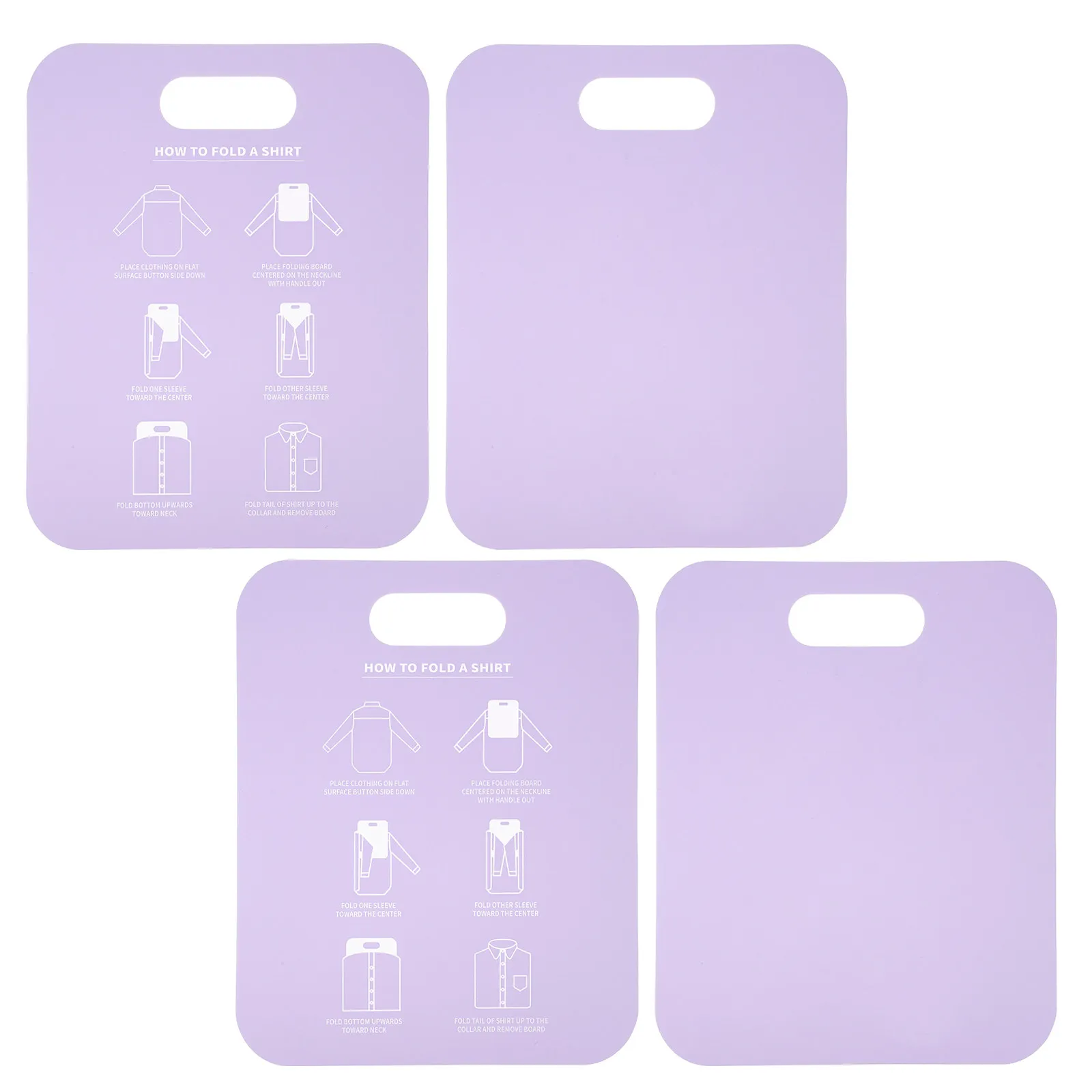 4Pcs Shirt Folder Board Portable Folding Clothes Organizer Laundry Essential Garment Folding Tool for T-Shirts