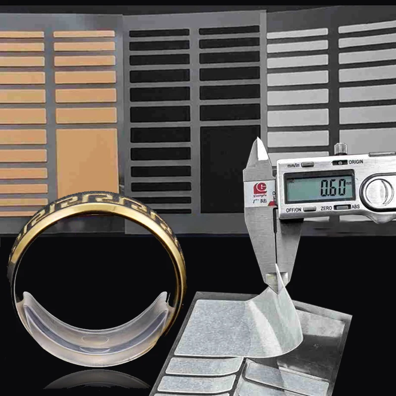 Ring Size Resizer Ring Size Change Silicone Invisible Sticker for Loose Rings Transparent White Finger Reducer Jewelry Tools