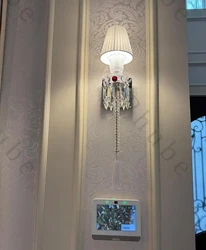 Modern Wall Lamp Crystal Mirror Front Light Bathroom makeup Wall Lights Modern bedroom living room wall sconces lighting