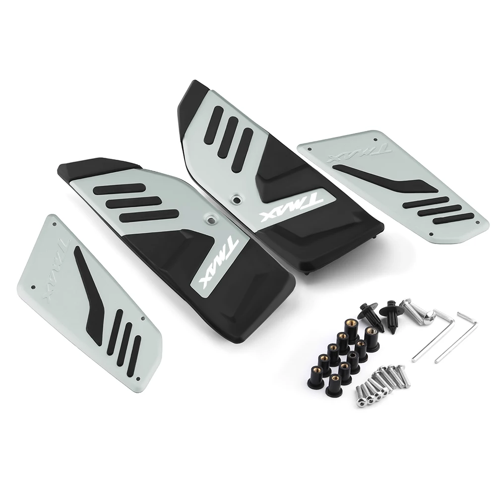 Motorcycle Footboard Steps Motorbike Foot Footrest Pegs Plate Pads For Yamaha T-MAX 530 SX/DX 2017 2018 2019 2020 2021 2022 2023