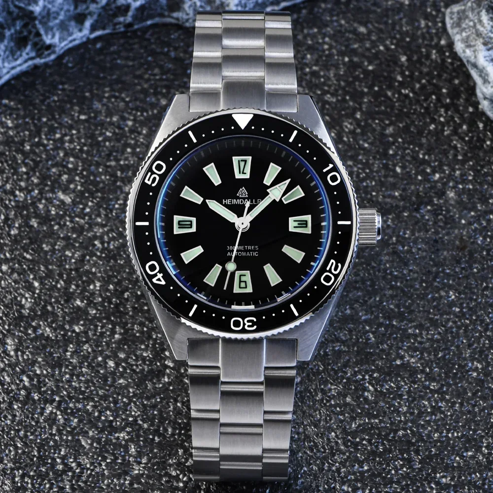 Heimdallr H14 Dive Watch NH35A Automatic Movement Sapphire Glass C3 Luminous 20Bar Waterproof Ceramic Bezel Vintage Watches