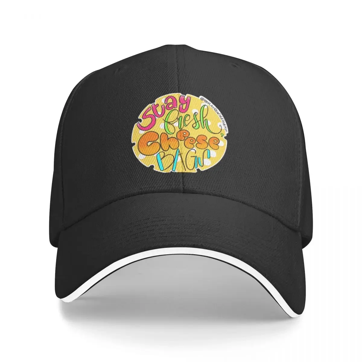 

Stay Fresh, Cheese Bags Baseball Cap Golf Cap Snap Back Hat Woman Men's