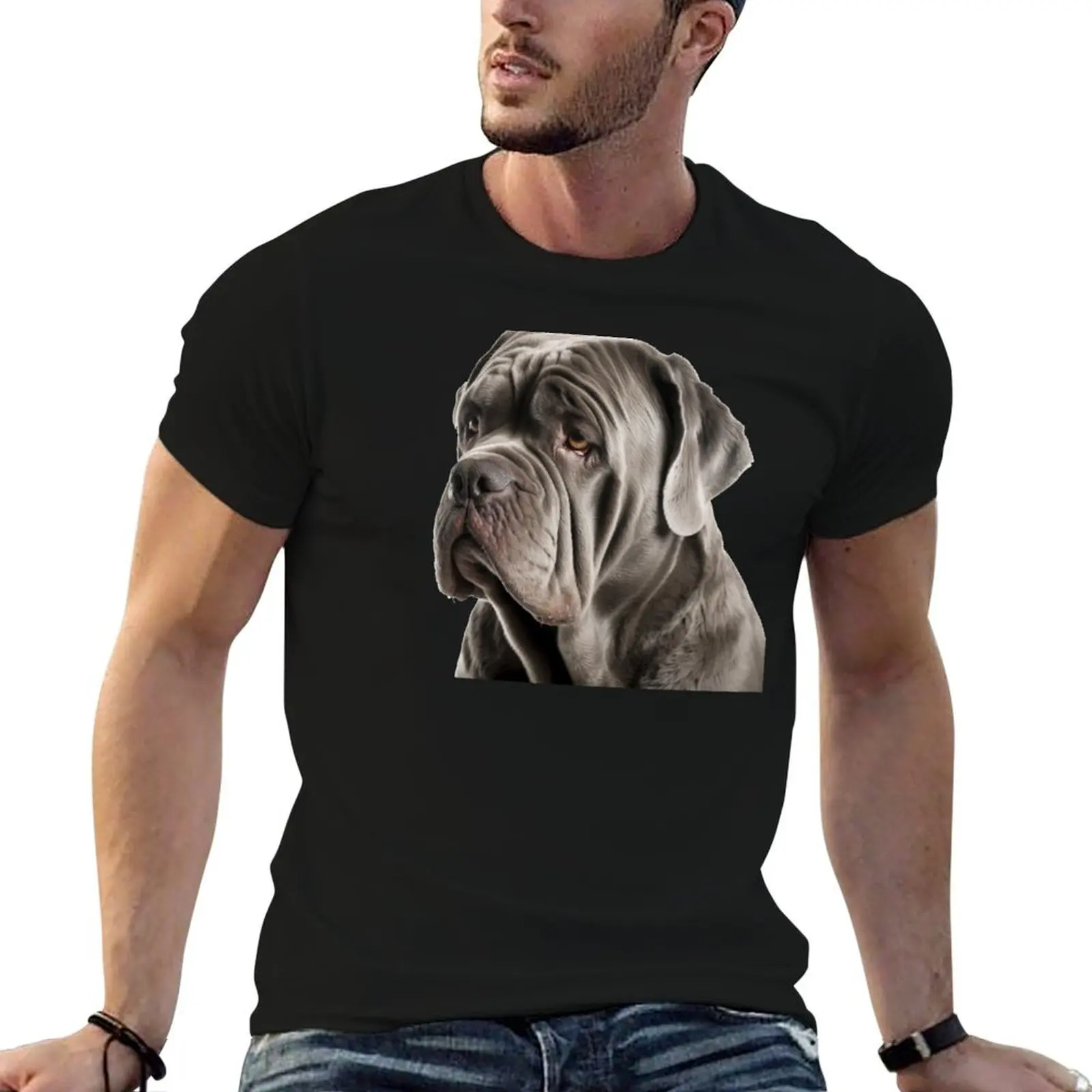 

t Neapolitan shirts graphic Mastiff man T-Shirt custom shirt vintage print t for