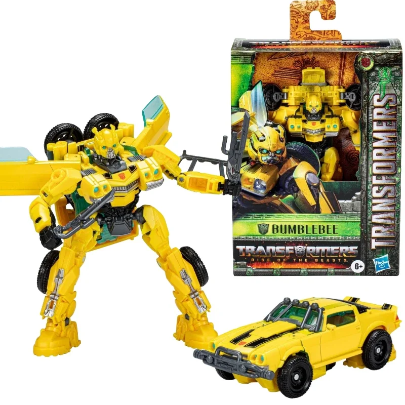 In magazzino trasformare i giocattoli film 7 Rise of The animals Deluxe Yellow Bee Action Figure Model Toy Collection regalo Hobby