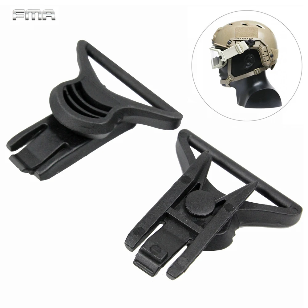 FMA Fast Helmet Goggle Swivel Clips Set for Helmet Side Rails Wargame Paintball Airsoft Tactical Combat Mount Helmet Accessory