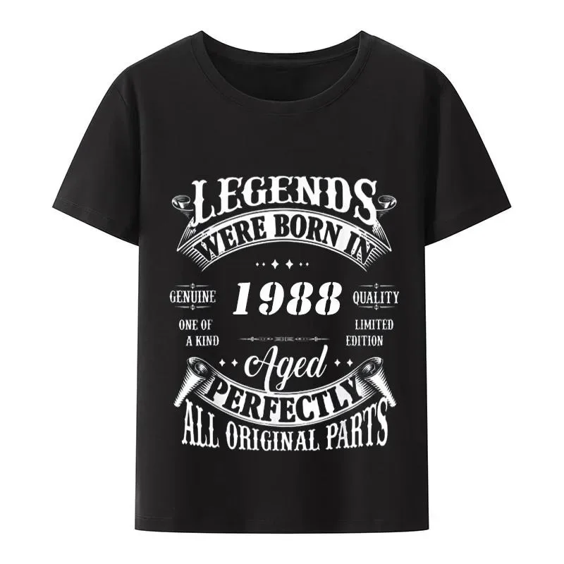 The best birthday present ever t shirts  Men Designer Clothes Tees Born In 1988 Beer T Shirt - 35th Birthday Gift Top Uncle image 4