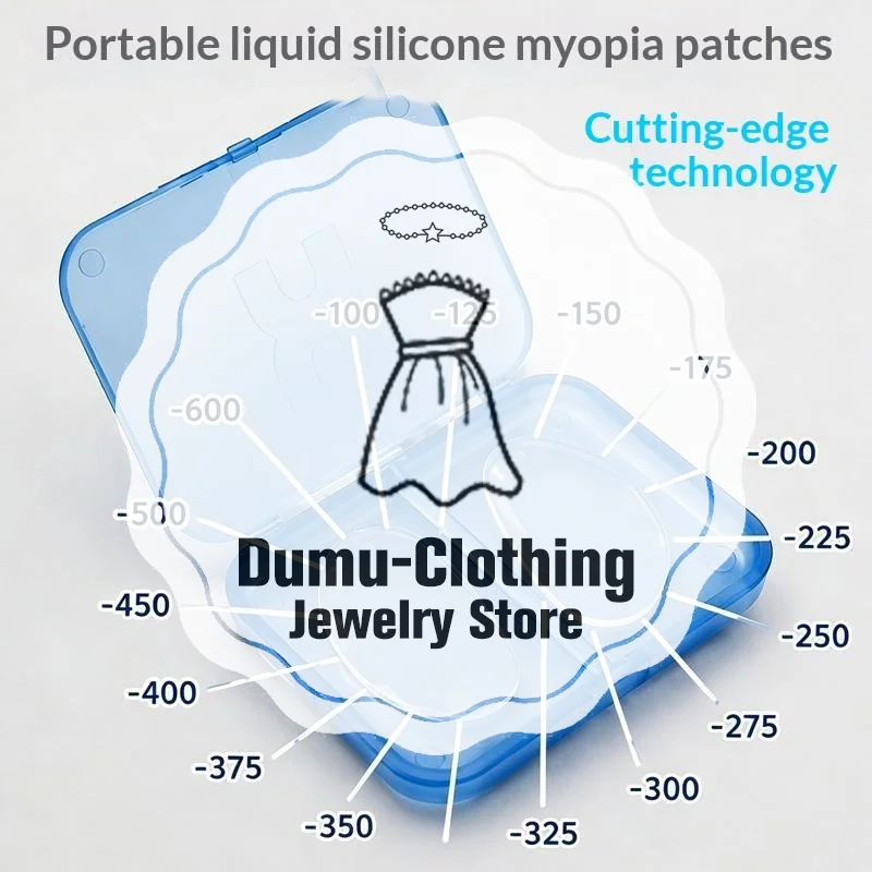 Stick-on Myopic Lenses Portable Silicone Nearsighted Patch Adhesive Lens Waterproof Vision Correction Insert For Goggle
