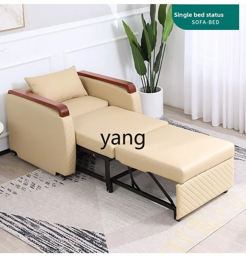 LMM retractable single bed sofa bed dual-purpose function sofa folding push-pull bed leisure chair