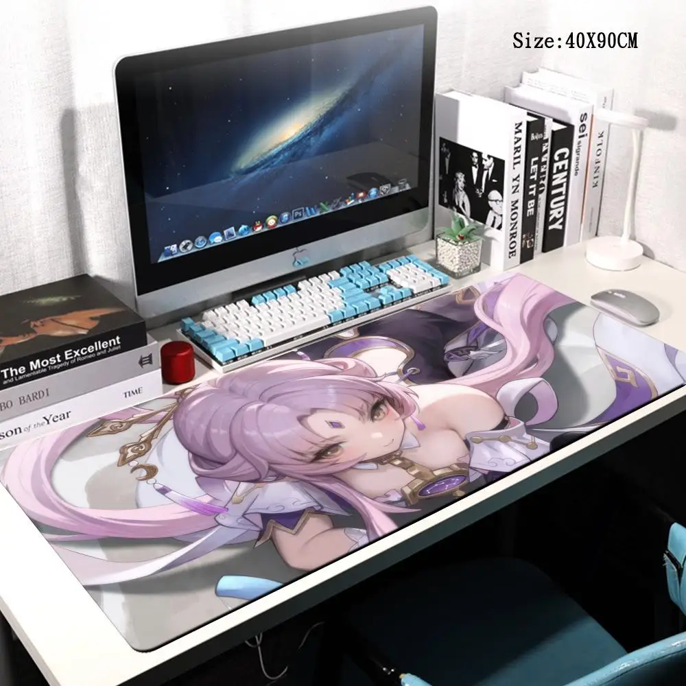 

Fu Xuan Mouse Pad Honkai Star Rail Large Mousepad Computer Keyboard Padding Anime PC Gaming Accessories Desk Mat XXL