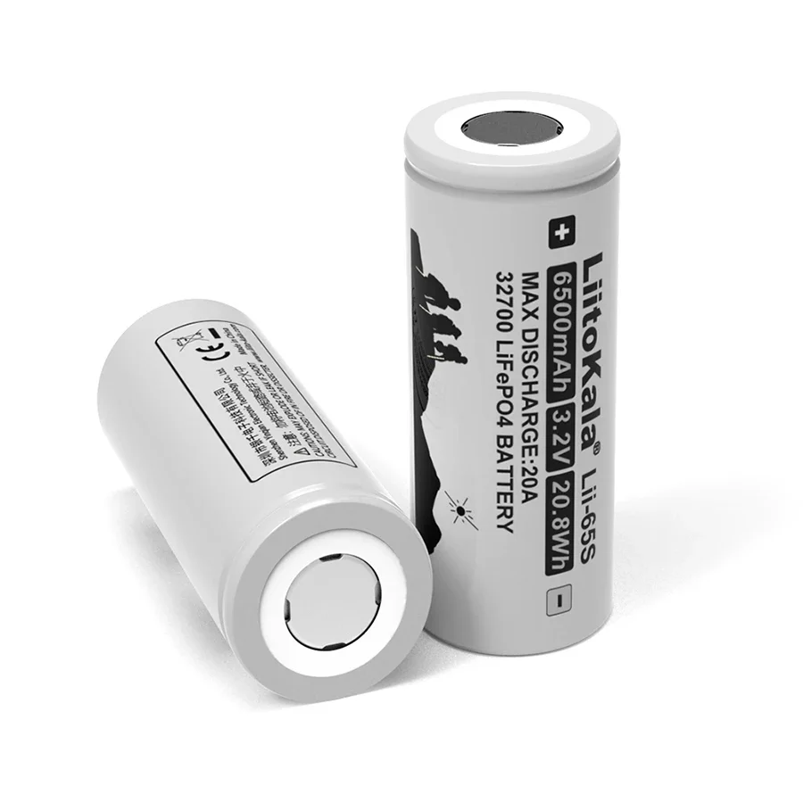1-20PCS LiitoKala LII-65S 3.2V 32700 6500mAh LiFePO4 Battery 20A Continuous Discharge Maximum 55A High Power Batteries