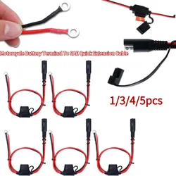 16AWG 12V Charger Cable For Motorcycle Battery Terminal To SAE Quick Extension Cord Cable Connector For Battery Charger Maintain