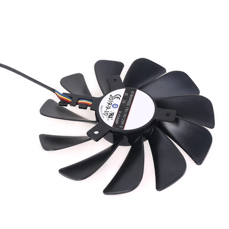 2pcs/set 95mm FDC10U12S9-C RX5700 XT GPU Fan For XFX RX 5600 5700 XT RAW II Graphics Card Cooling Fan