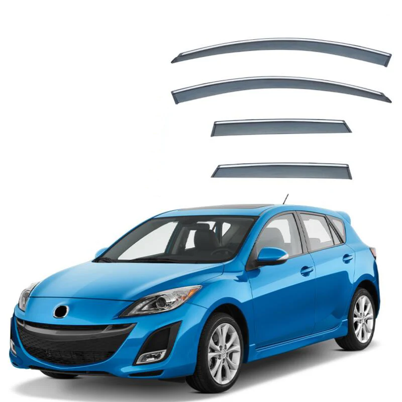 Window Visor Side Window Deflector Weather Shields For Mazda 3 Axela 2003 2004 2005 2006 2007 2008 2009 2010 2011 2012 2013-2023