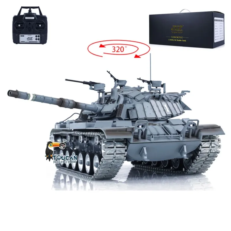 장난감 1/16 RC 탱크 M60W 이스라엘 마가치3 투칸 무선 조종 RTR 전투 탱크 BB 메탈 트랙 휠 완성품 락 기프트 TH23296