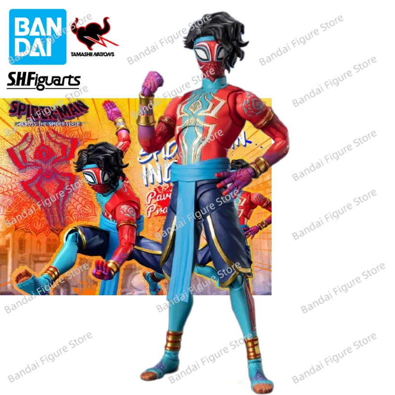 

100% Original Bandai S.H.Figuarts SHF Spider-Man India Spider-Man: Across The Spider-Verse Anime Action Figure Toy Gift Model