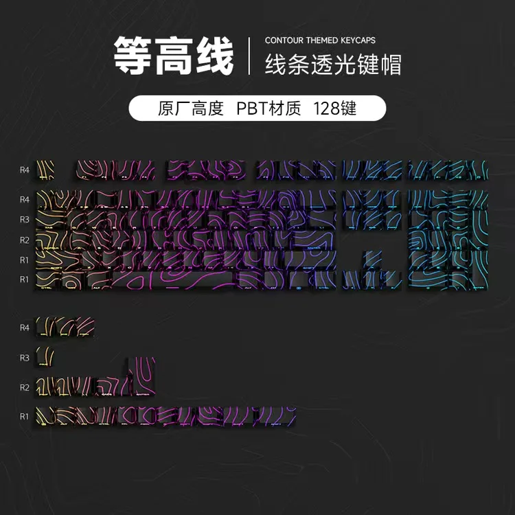 131 Keys B Store Side Print PBT Keycaps Backlit 5 Side Dye-Sub Cherry Profile Key Cap For Cherry MX Gamer Mechanical Keyboard