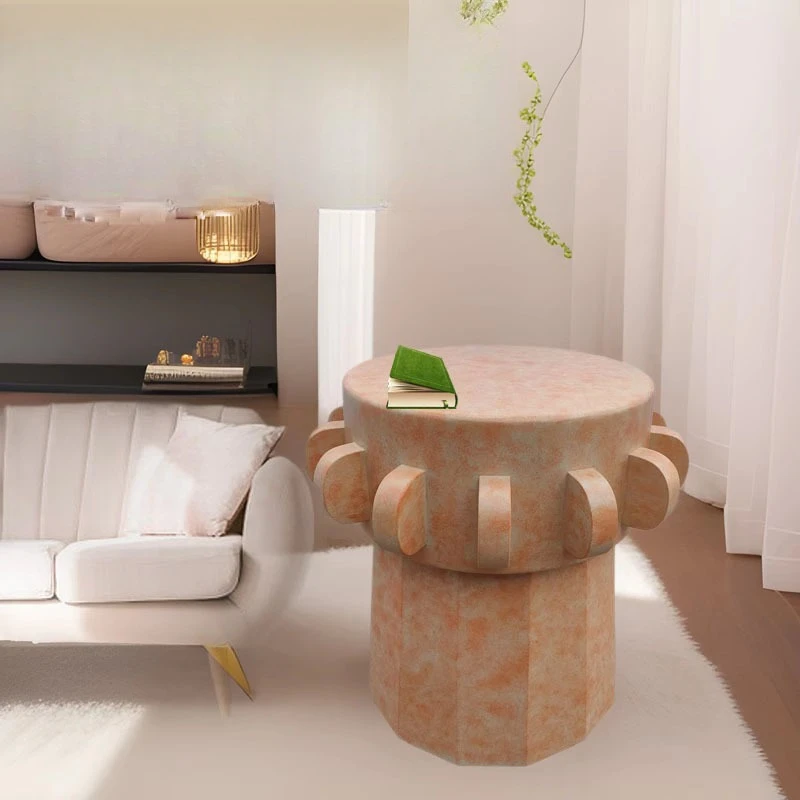 Hand-painted cement edge few industrial style creative corner few sleeping hall home ins style side table support light luxury