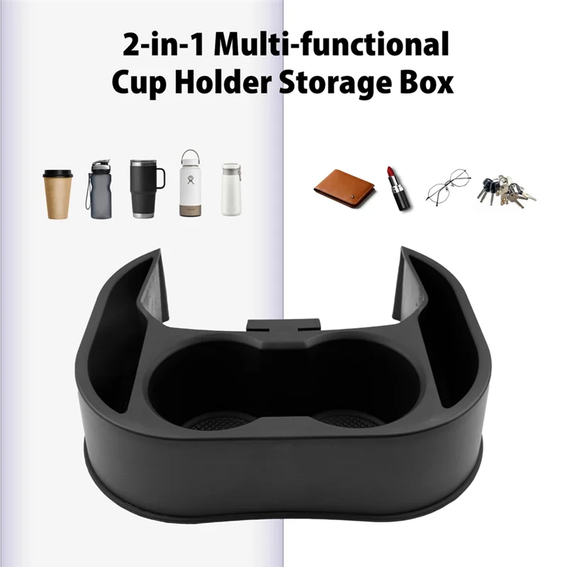 

Center Console Cup Holder Insert Expander Organizer For Ford Maverick 2022-2024 Storage Box Interior Accessories