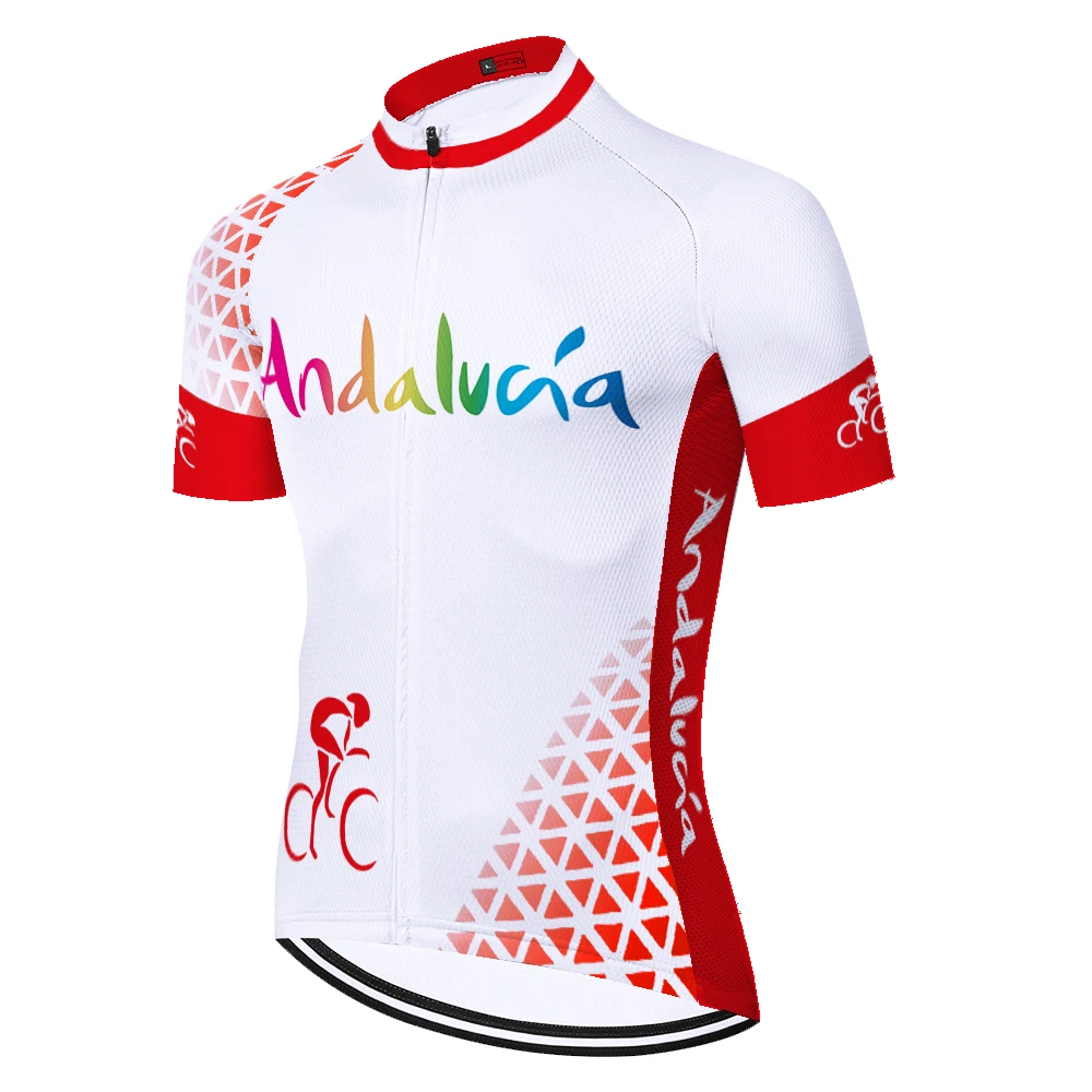 Spain ANDALUCIA cycling jersey team bike jersey summer breathable quick dry abbigliamento ciclismo estivo 2023 uomo