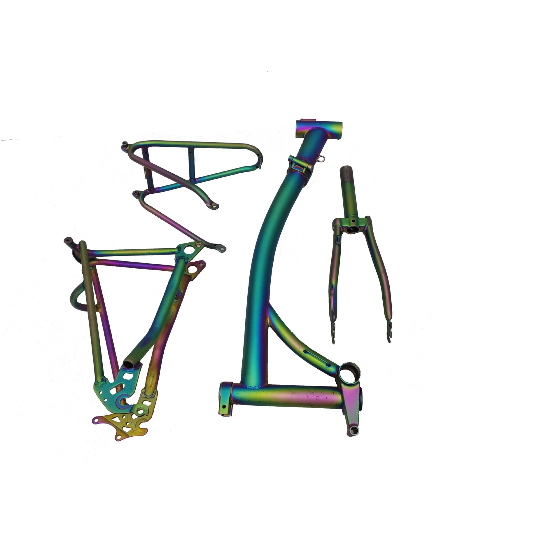 4OEM Retro Electric Bicycle Frame 20 Inch Snowmobile Electric Frame Wholesale Off-road Electric Motorcycle Frame