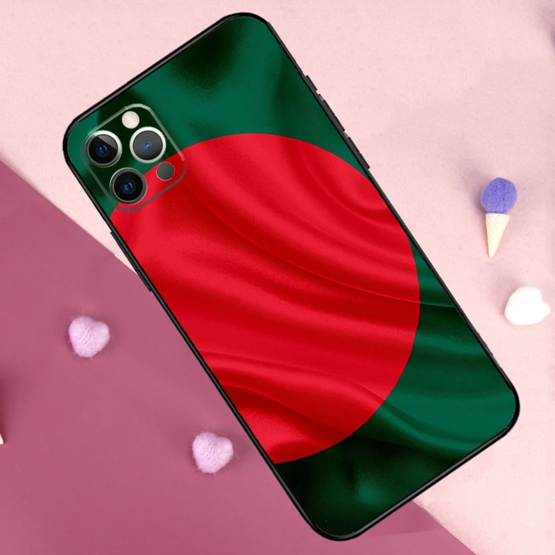 Etui z flagą bangladeszu na iPhone 14 15 Plus 11 12 13 Pro Max 7 8 X XR XS Max SE 2020 12 13 Mini tylna obudowa