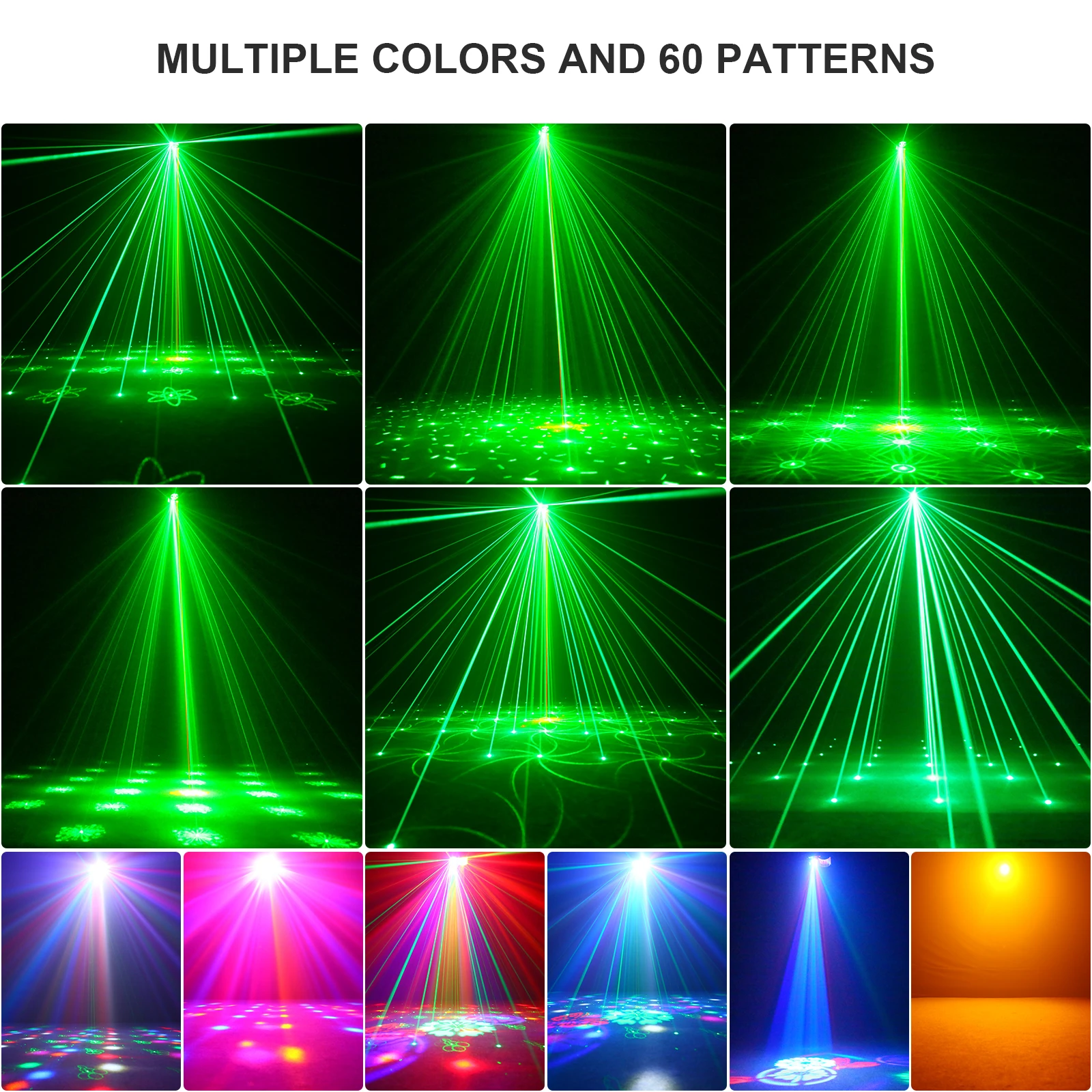 40W Multi-functional Stage Light LED Bee's Eye 5IN1 Effect Light DMX512 RGB Strobe Lamp Stage Light for DJ Disco Party Wedding
