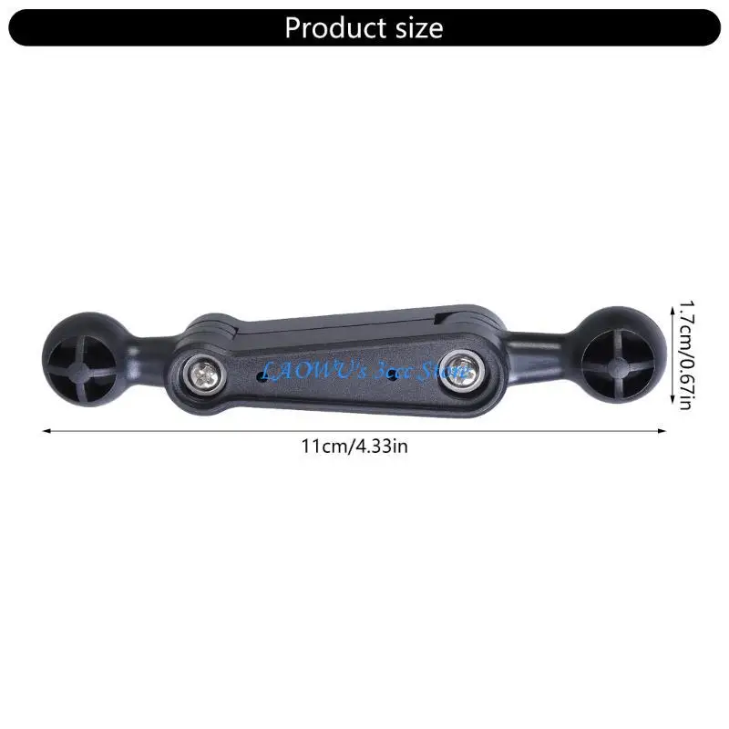 Y8ad 17 mm Ball Extension d'extension ARRMES DOUBLE BALLE Tête pour le support du téléphone navigation