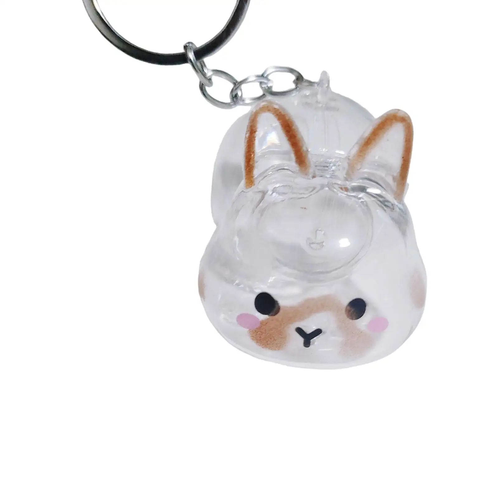 Compact Rabbit Keychain, Creative Gift for Rabbit Lovers