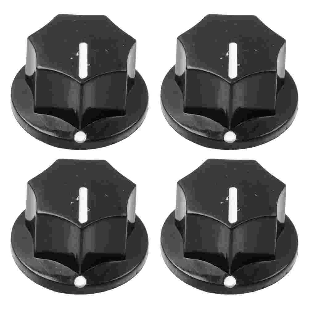 

4 Pcs Effect Knob Rotary Control Turning Knobs Bass Guitar Accessories Electric Aluminum