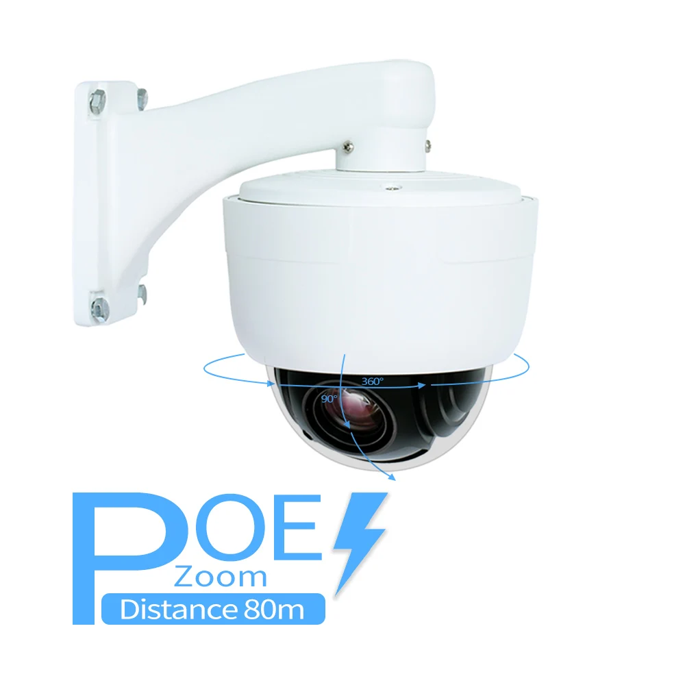 Hik-vision Protocol 4MP IP Camera Outdoor PTZ 30X Zoom CCTV Varifocal On-vif H.265 Dome Wifi 4G Audio IMX415 Security Camera