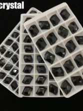 ALL Size Black  Special-shaped Sew on strass Crystal Rhinestone Flatback for wedding Dress DIY clothes shoes bags accessories