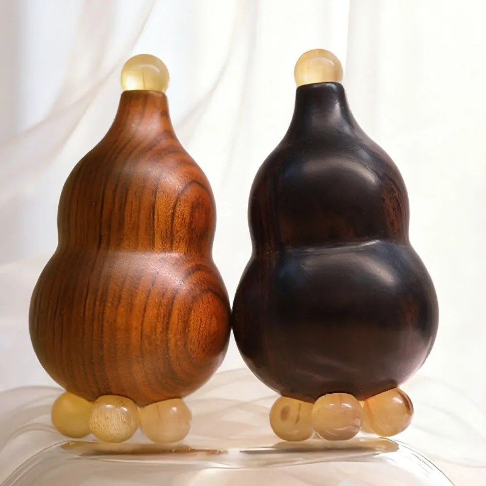 

Gourd Shape Sandalwood Lotus Seedpod Massager Five Beads Design Reduce Puffiness Eye Massage Stick Traditional