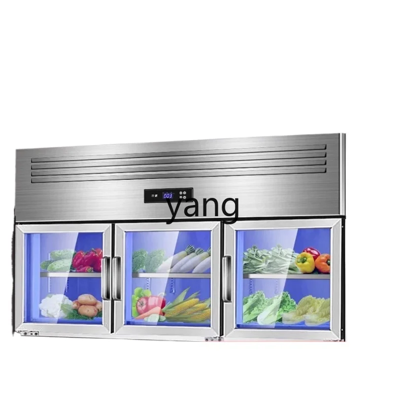 Ltt-congelador de pared comercial para cocina, encimera vertical, vitrina de pared refrigerada