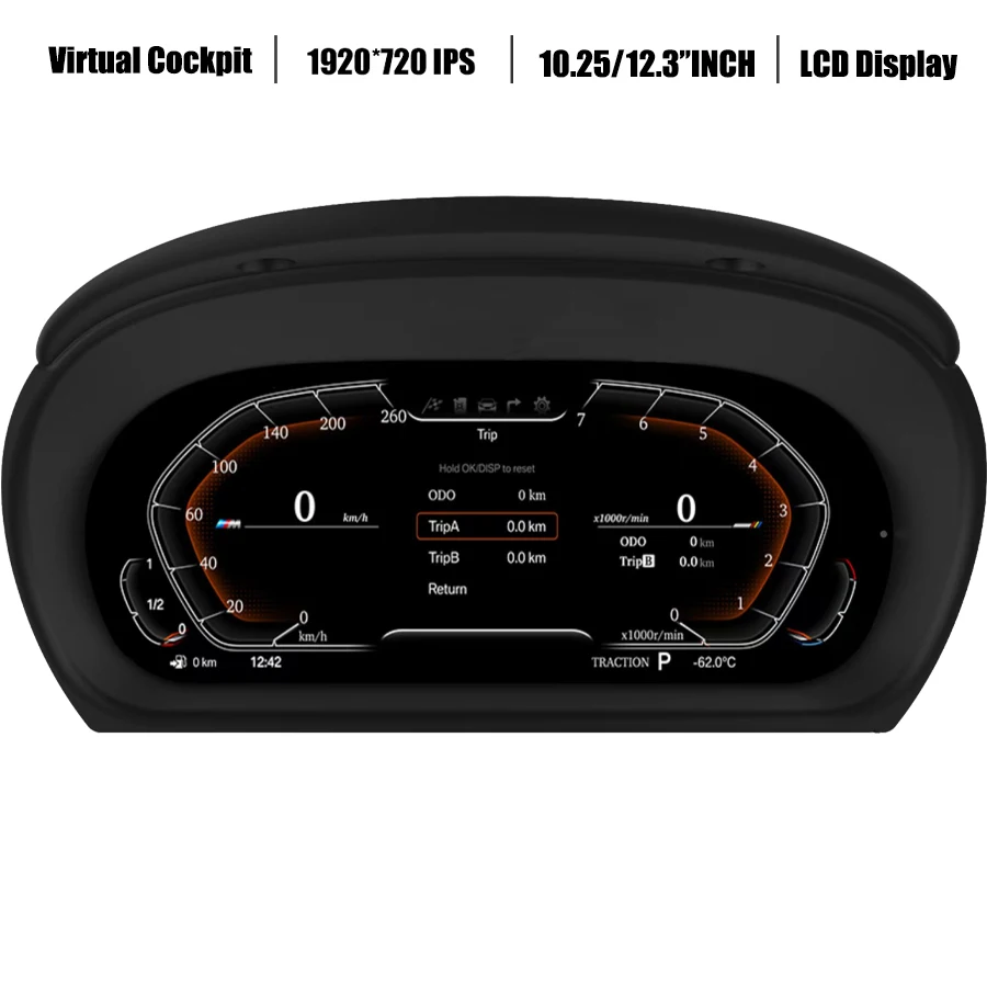 

11''Digital Virtual Cockpit Instrument Gauge Cluster For BMW 3 Series E90 E91 E92 E93 M3 320 08-12 Dashboard Panel Speedometer