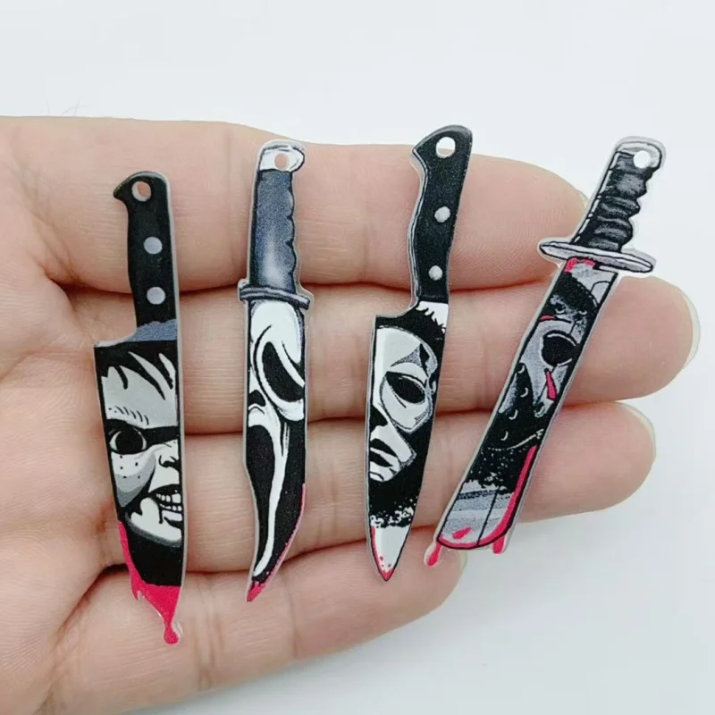 10 pieces of acrylic jewelry Halloween  pendant DIY earrings necklace jewelry making supplies