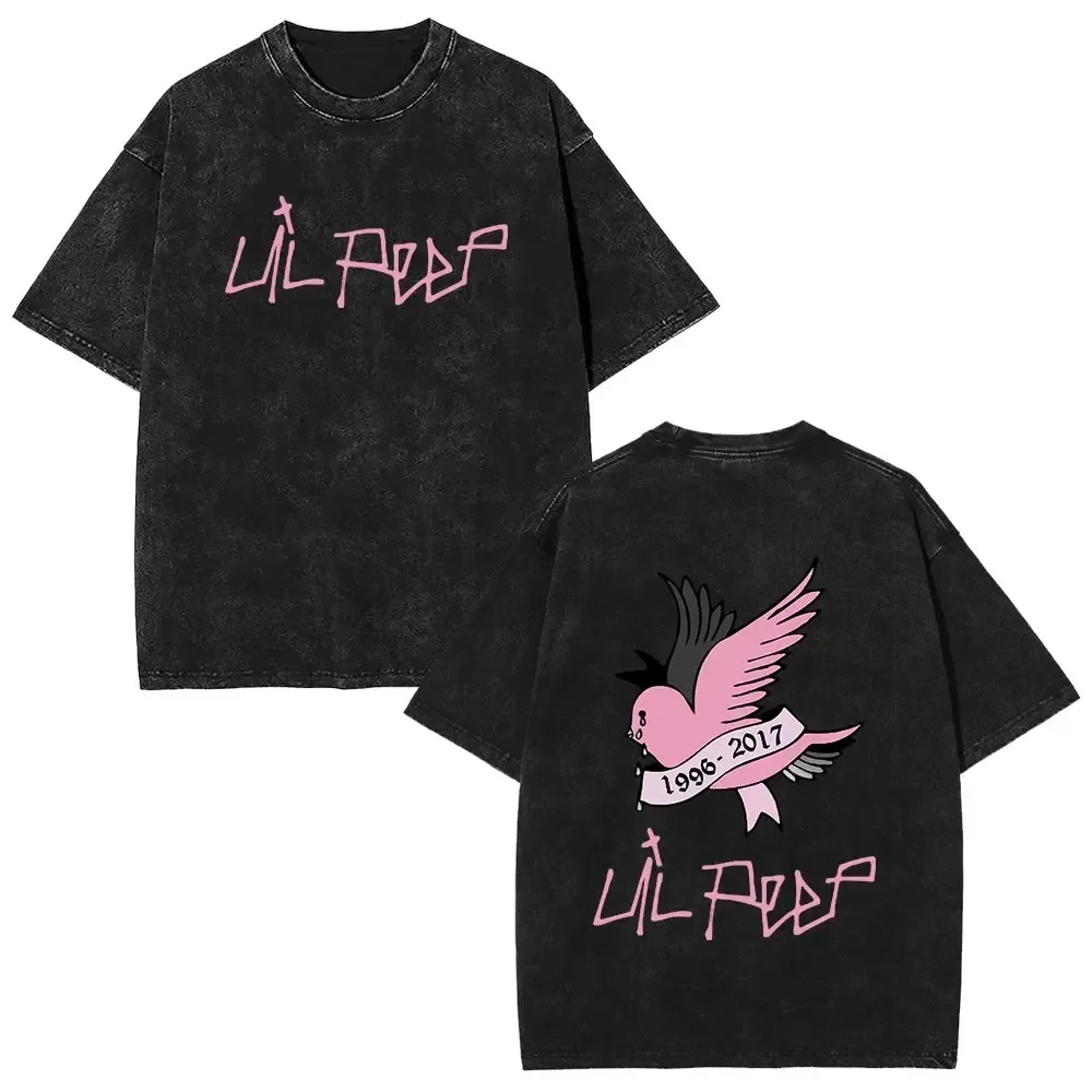 T-shirts vintage Rapper Lil Peep Music Album Bear Crybaby – Collection été 2026 – Tops à manches courtes Hip Hop pour Hommes et Femmes – Streetwear Musique Pop