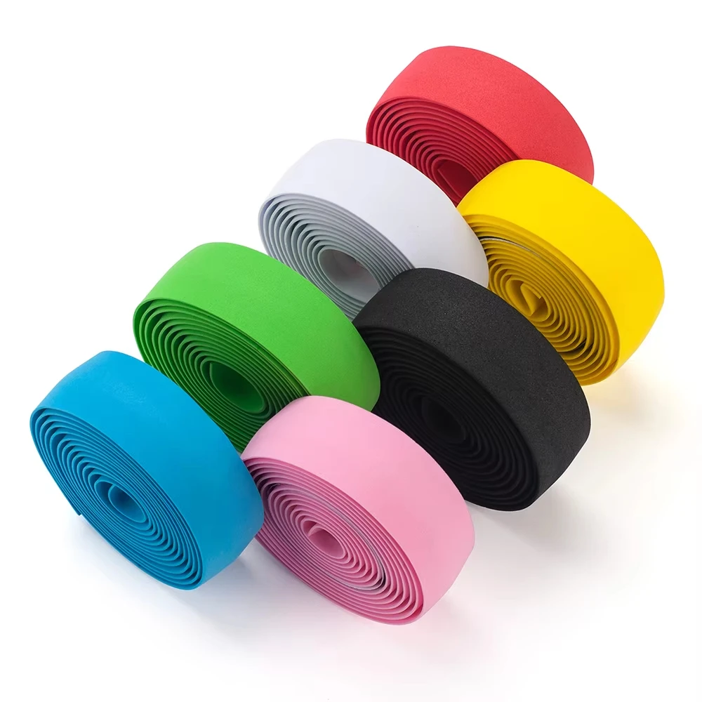 AliExpress NONE 1Pair Bicycle Handlebar Tape Anti-Slip Damping Cycling Road Bike Handle Belt Wraps With Bar End Plugs Accessories for Road Bike