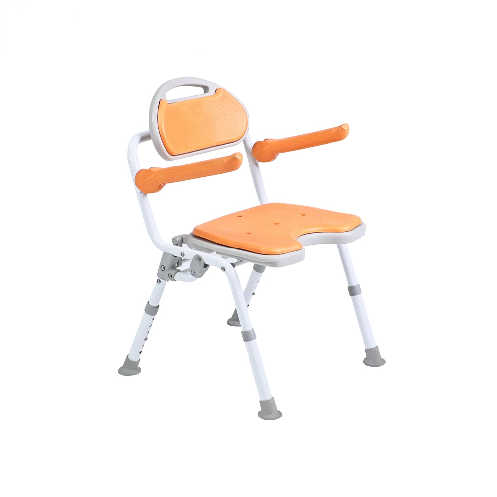 soft foldable shower chair for elderly bath chair for elderly adjustable height reclining shower chair